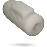 Vuxen - Knights Ring - Vibrerende Dual Purpose Sleeve - Spiraal - Wit