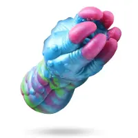 XR Brands asstra - siliconen achterste stroker - blauw/paarse