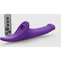 Strap-On-Me - Multi Orgasm Dildo - Strapless Strap-on met Luchtdruk Stimulatie - Paars Medium
