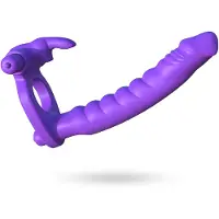 Fantasy C-ringz Double Penetrator Rabbit Cockring Met Dildo