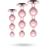 Rosy Gold - anale dildo set (rosegoud)
