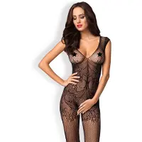 Obsessive Bodystocking F234 - Erotische Body - One size - Zwart