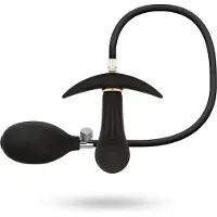 Easytoys Anal Collection Anal Collection - Opblaasbare Buttplug met Pomp 8 cm - Zwart