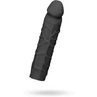 Realrock Penis Extender Sleeve Zwart - 16.8 cm