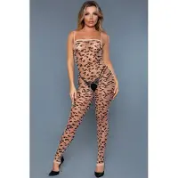 Vuxen - Luscious Leopard - Bodystocking - Panter Print - One Size