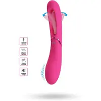 Vuxen - Romance Lexie - Vibrator met Wiebelend Tongetje - Roze