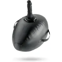 Pipedream Fetish Fantasy Series Body Dock opblaasbaar Love bal Seksapparaat - Zwart