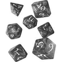 Q-workshop Classic RPG Smoky & White Dice Set (7 stuks)