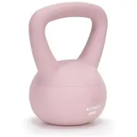 Springos Zachte kettlebell 2 kg - ACTIGET - Lichtroze - Ergonomisch - Veilig - Ideaal voor vrouwen