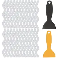 Tlily Badgripstickers 72 stuks antislipstrips voor douche met 6 schrapers, antislipmat voor badvloeren