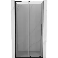 Mexen Velar L schuifdouchedeur 110 , transparant, zwart - 871-110-003-01-70