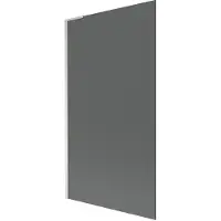 Mexen Next L Badwand 1-delig deurscherm 100 x 150 , grafiet, geborsteld nikkel - 895-100-000-03-40-97
