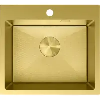 Mexen Solix stalen spoelbak 1-kompartiment 500 x 450 , gouden HC - 6402501000-55HC