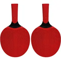 Torribaly Sportartikelen Siliconen Multi-Color Tafeltennisrackets Geschikt voor Beginners in Training en Competitie Rood