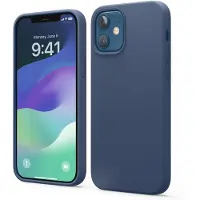 Elago compatible with iPhone 12 case iPhone 12 Pro case Liquid Silicone case for iPhone 12 case for iPhone 12 Pro 61 Inch Blue] - Full Body Protect