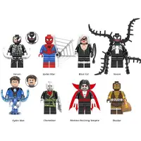 MaxPower (8pcs-A) Sonic The Hedgehog Mini Figuur Past bij Lego Kinderspeelgoed Cadeau