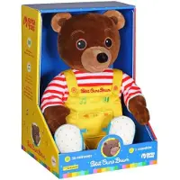 GIPSY TOYS Kleine Bruine Beer Interactieve Pluche Verhalenverteller 28 cm Bruin