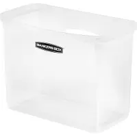BANKERS BOX 1 Pack Draagbare Open Desktop Plastic File Box met Hangrails, Organizer Bin, A4