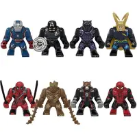 MaxPower 8 stuks Sonic The Hedgehog minifiguur voor Lego kinderspeelgoed