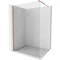 Mexen Kioto douchewand Walk-in 105 x 200 , transparant 8 mm, roze goud - 800-105-101-60-00