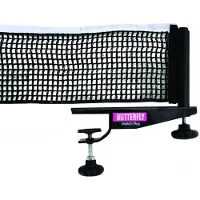 Butterfly Matchplay & Wettkampf Tischtennisnetz und Pfosten-Set – Baumwolle, 1,80 m