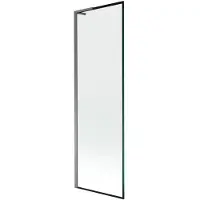 Mexen Next L badwand 1-vleugelig 60 x 150 , zwart frame, gun metal - 895-060-000-03-70-95