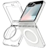 Spigen Ultra Hybrid Pro MagFit voor Galaxy Z Flip 7 FE Case en Z Flip 6 Case [Niet compatibel met Flip 7] [Anti-vergeling] - Helder Wit