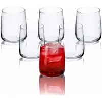 Kadax Set van 6 waterglazen, drinkglazen, sapglazen van glas, robuuste glazen voor water, sap, tuin, party, drank, bier, universele glazen, cocktailglazen, drankglazen (Rebeka, 330 ml)