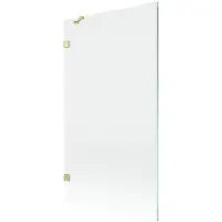 Mexen Lunar badwand 1-delig 100 x 150 , transparant, goud geborsteld - 897-100-000-55-00