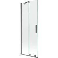 Mexen Velar 2-delige verschuifbare badscherm 70 x 150 , transparant, kanonnenmetaal - 896-070-000-01-95