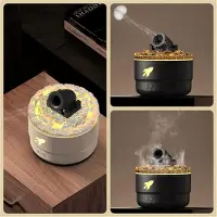 Jojomino stuks Mini Cannon luchtbevochtiger aroma diffuser met 2 standen 7 kleuren LED timer en instelbare instellingen torentje B