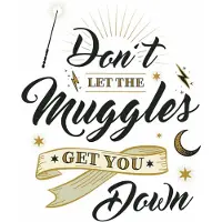 RoomMates Muurtattoo, Harry Potter Muggles Quote Verwijder En Plak Reuze Muurstickers