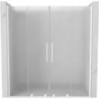 Mexen Velar Duo douchedeuren schuifbaar 170 , matglas, wit - 871-170-000-32-20