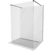 Mexen Kioto vrijstaande douchewand 170 x 200 , transparant 8 mm, zwart - 800-170-002-70-00