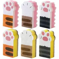 MaxPower 6 stuks kattenpootspons afwasspons niet-geweven stof herbruikbaar