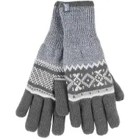 Heat Holder - Nordic Fleece gevoerde herenhandschoenen - Gray (Karlstad)
