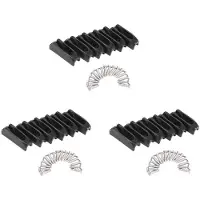 Tlily 18 Stuks Kano Kajak Koordslot Roer Controle Nylon Zelfsluitende Touw Koord Spanner Runner Jam Cleat Boot Accessoires