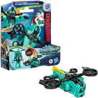 Transformers EarthSpark 1-Step Flip Changer Chaos Terran Spitfire 4-inch conversierobot-actiefiguur Interactief speelgoed voor jongens en meisjes