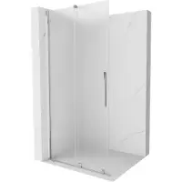 Mexen Velar schuifbare douchewand Walk-in 90 x 200 , matglas 8 mm, chroom - 871-090-000-33-01