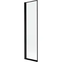 Mexen Mist badwand 1-deur links 50 x 150 , zwarte omlijsting, zwart - 8A9-050-001-70-70-L