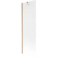 Mexen Next badwand scherm 1-vleugelig 60 x 150 , ijsglas, geborsteld koper - 895-060-000-00-30-65
