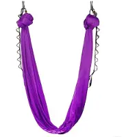 Jojomino Aerial Yoga Hangmat 2,8 M Brede Yoga Hangmat Thuis Binnen Vast Touw Hangend Doek Geschikt voor Alle Fitnessniveaus C