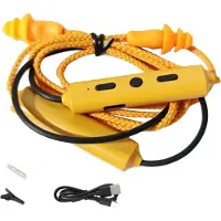 Torribaly Bluetooth oordopjes voor op het werk, geluidsdemping, gehoorbescherming, bouwplaatsen, lawaaierige plaatsen, oranje
