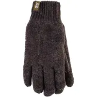 Heat Holder - Gebreide handschoenen met fleecevoering voor heren - Khaki Green