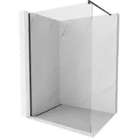 Mexen Kioto douchewand Walk-in 170 x 200 , transparant 8 mm, zwart - 800-170-101-70-00