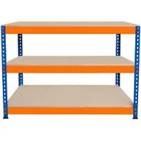 Monster Werkbank met 3 Planken S-Rax - Werkstation 300 kg - 120x60x90cm