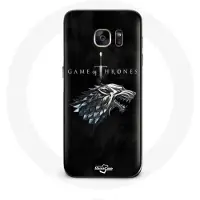 Game Of Thrones Coque - - Samsung Galaxy S7 Edge - Logo La maison Stark - Rigide - Zwart