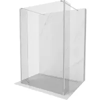 Mexen Kioto vrijstaande douchewand 130 x 30 x 30 , transparant, chroom - 800-130-030-222-01-00-030