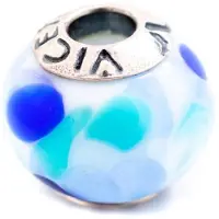Viceroy Breloque - - Vmb0028-23 - Zilver sterling - Blauwe kleur - Een maat