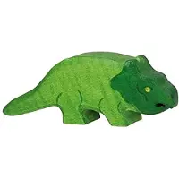 Goki Holztiger houten dinosaurus speelfiguur, Protoceratops, voor kinderen